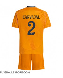 Günstige Real Madrid Daniel Carvajal #2 Auswärts Trikotsatzt Kinder 2024-25 Kurzarm (+ Kurze Hosen)